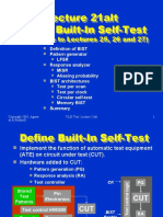 Lecture 21alt BIST - Built-In Self-Test