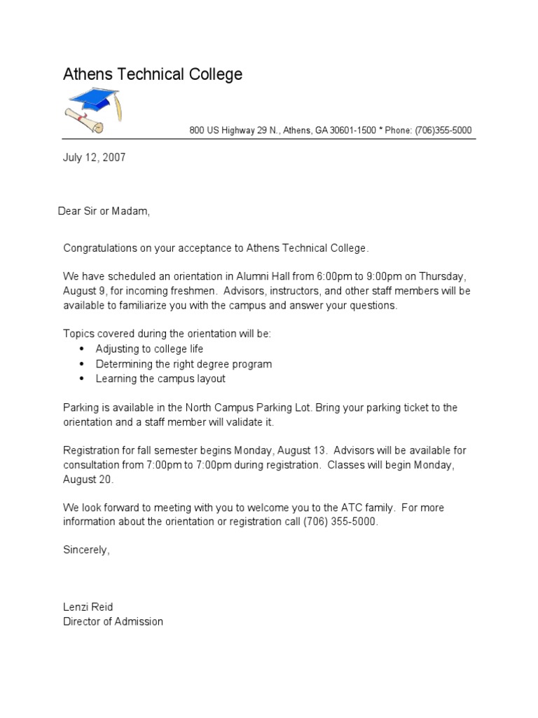 Athens Technical College 800 US Highway 29 N., Athens, GA 306011500