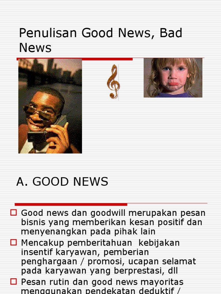 Panduan Penulisan Good News dan Bad News | PDF
