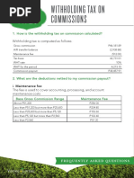 Frequently Asked Questions: 1. How Is The Withholding Tax On Commission Calculated?