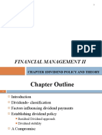 Financial Management Ii: Chapter 1dividend Policy and Theory