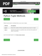 Python Tuple Methods