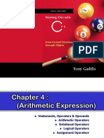 Week5 Chap4 - Arithmetic Expresssion
