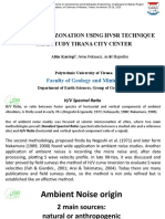 Seismic Microzonation Using HVSR Technique Case Study Tirana City Center