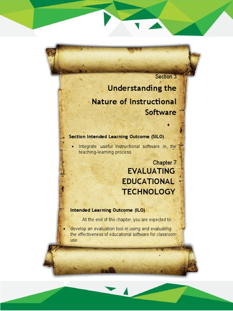 Evaluating Instructional Software Effectiveness | PDF | Educational ...