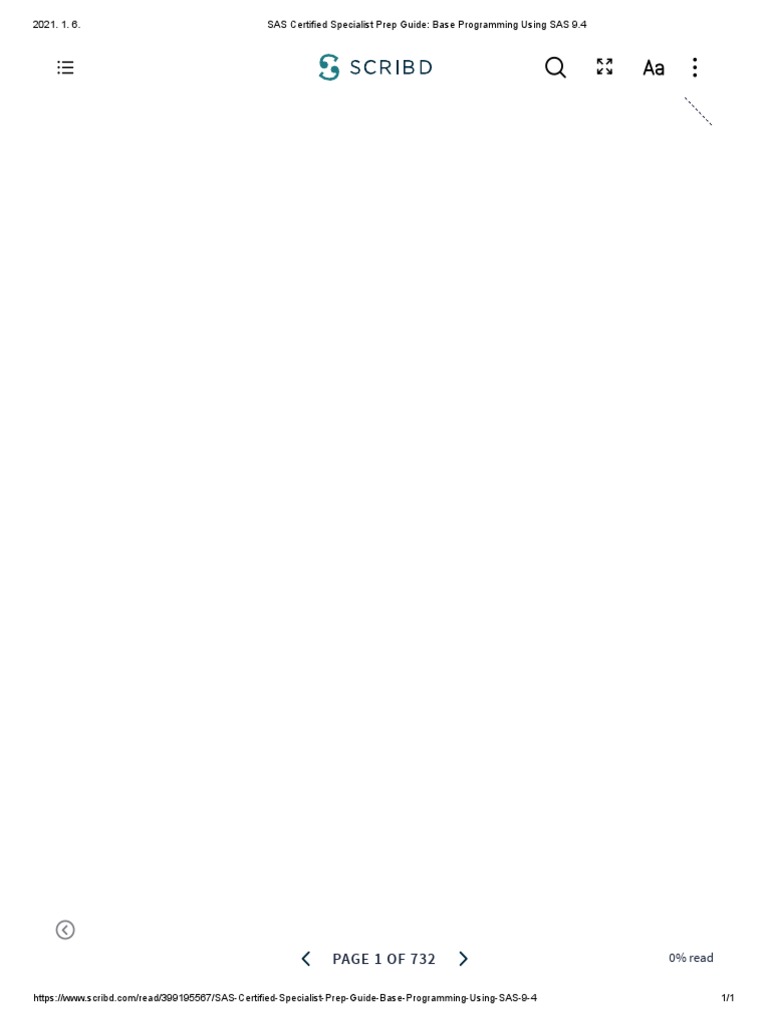 SAS Certified Specialist Prep Guide - Base Programming Using SAS 9.4 ...