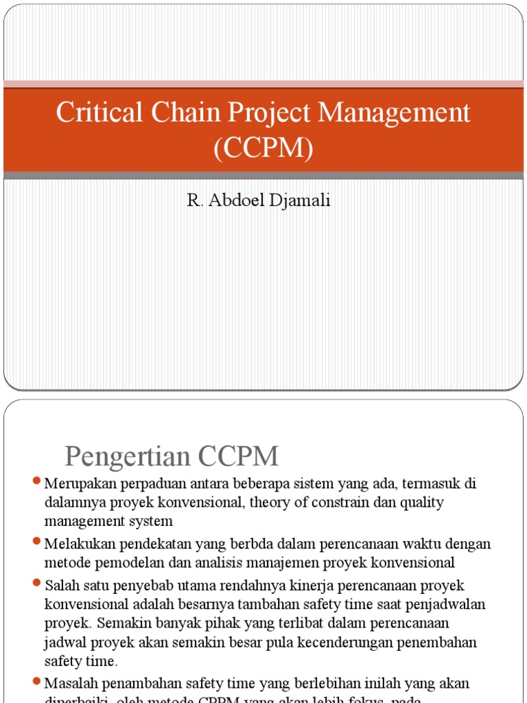Pengenalan Critical Chain Project Management | PDF | Seni | Komputer