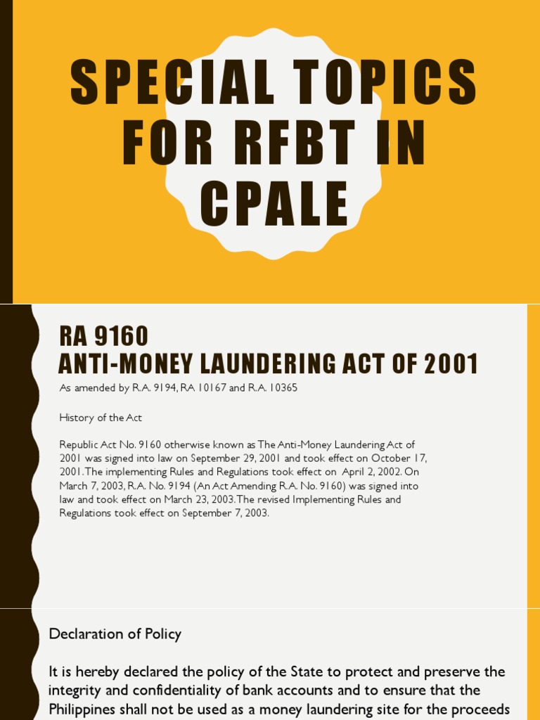 Anti-Money Laundering Act Overview | PDF | Money Laundering | Patent