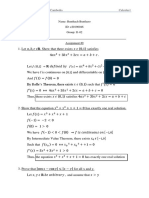 ITC Calculus 1 assignment on real solutions and Taylor expansions