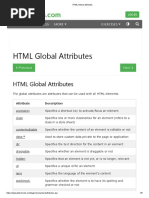 HTML Global attributes