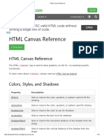 HTML Canvas Reference