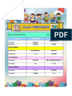Class Timetable: Time Grade 5 Grade 6