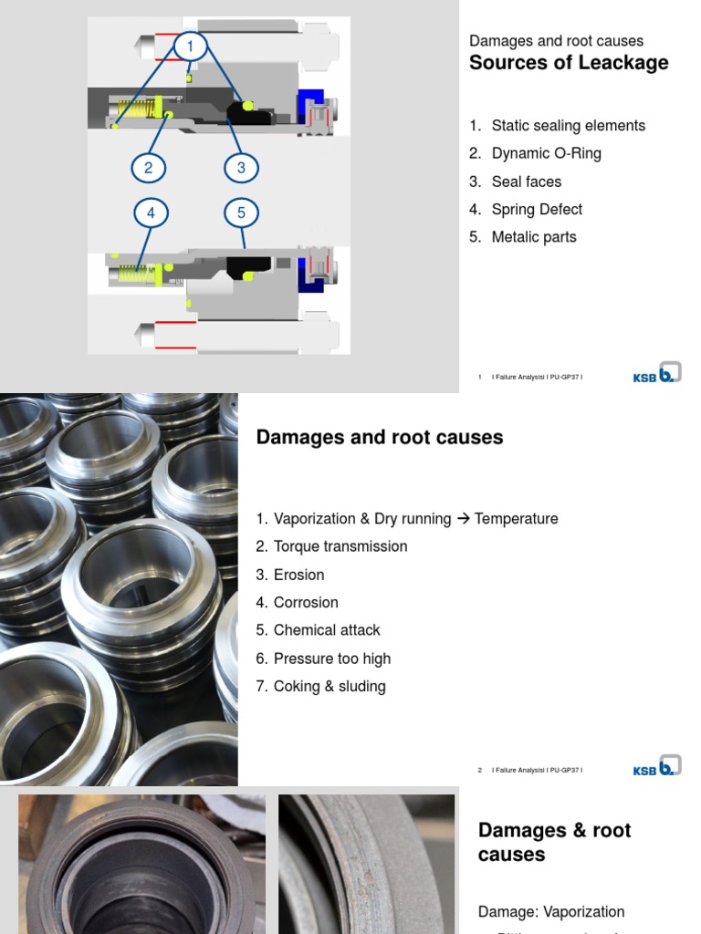 KSB Mechanical Seals Failure Analysis PDF PDF Solid Corrosion