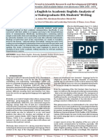 From Social Media English To Academic English Analysis of Surface Errors in Undergraduate ESL Students' Writing