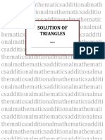 Solution of Triangles PDF