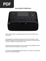 Canon SELPHY CP1300 Driver Printer