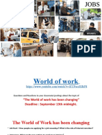 WORLD OF WORK-WORKSHOP and Reactions