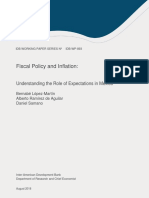 Fiscal Policy and Inflation:: Understanding The Role of Expectations in Mexico