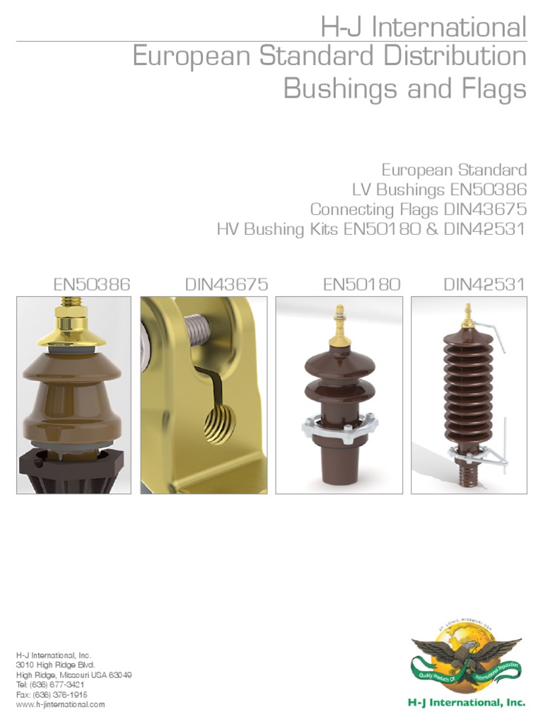 European Standard Distribution Bushings and Flags | PDF | Physical ...