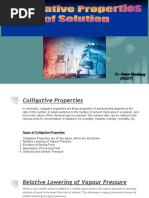 Colligative Properties Power Point Presentation 