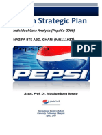 PepsiCo Strategic Plan Design PDF