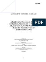 Administrative Procedure for Updating AIS, IS, TAP and CMVR Standards