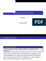 Pivot de Gauss