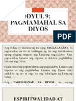 Modyul 9 - Pagmamahal Sa Diyos