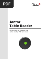 Jantar Table Reader: Software Tool For Managing The Jantar Desktop USB Card Reader