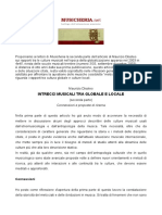 Disoteo Intrecci Di Culture Tra Antropologia, Etnomusicologia Ed Educazione PDF