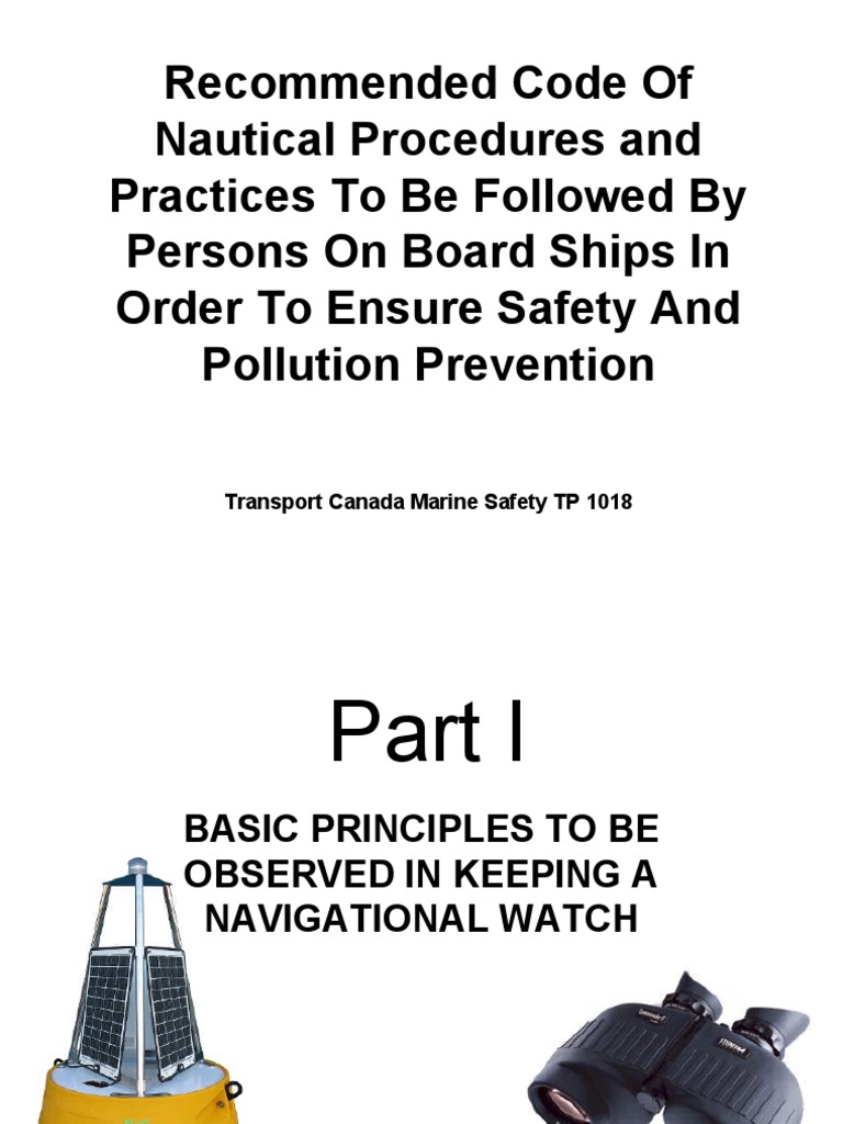 Code for Safe Navigational Watch | PDF | Navigation | Shipping