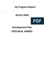 Monthly Progress Report 20 Oct