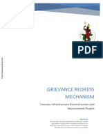 Grievance Redress Mechanism: Vanuatu Infrastructure Reconstruction and Improvement Project