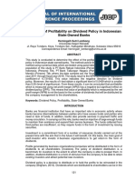 The Effect of Profitability On Dividend Policy in Indonesian State-Owned Banks