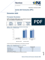 Índice de Precios Del Consumo (IPC) Diciembre 2020 IPC Diciembre 2020