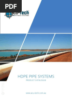 Acu Tech Piping Systems HDPE Pipe Systems Product Catalogue PDF