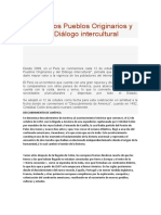 Día de Los Pueblos Originarios y Del Diálogo Intercultural