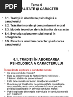 Moralitate si caracter