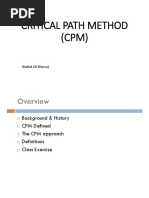 Critical Path Method (CPM) : Shahid Ali Khawaj