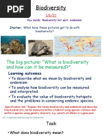 Biodiversity: Starter: What Have These Pictures Got To Do With