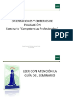 Orientaciones y Criterios de Evaluacio N Seminario Competencias PDF