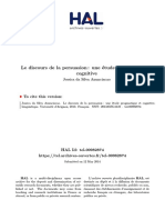 Le Discours de La Persuasion Une Étude Pragmatique Et Cognitive