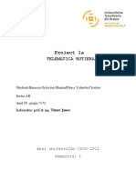 Proiect TELEMATICA RUTIERE - Barascu Octavian - Dinca Valentin - GRUPA 1172AR-Vers Finala PDF