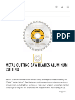 5-3 - 8 - 30T Aluminum Cutting Saw Blade 20mm Arbor - DW9052 - DEWALT