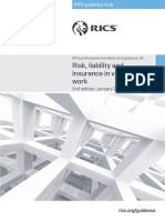 Risk Liability and Insurance in Valuation Work 2nd Edition Rics