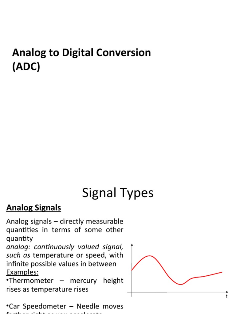 Analog To Digital Conversion (ADC) | PDF | Analog To Digital Converter ...