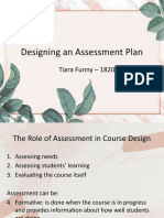 Designing An Assessment Plan