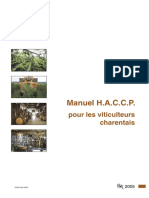 Manuel H.A.C.C.P. Pour Les Viticulteurs Charentais