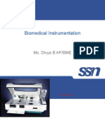 Biomedical Instrumentation: Ms. Divya B AP/BME