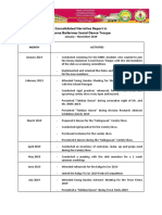 Consolidated Narrative Report in Buena Bailarines Social Dance Troupe